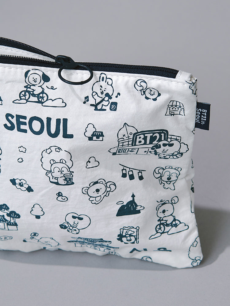 BT21 POUCH_ELECTRONICS_ 단품 BT21 서울 에디션 파우치