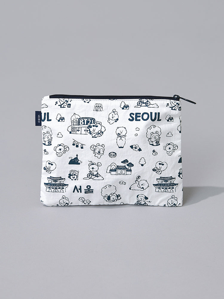 BT21 POUCH_ELECTRONICS_ 단품 BT21 서울 에디션 파우치