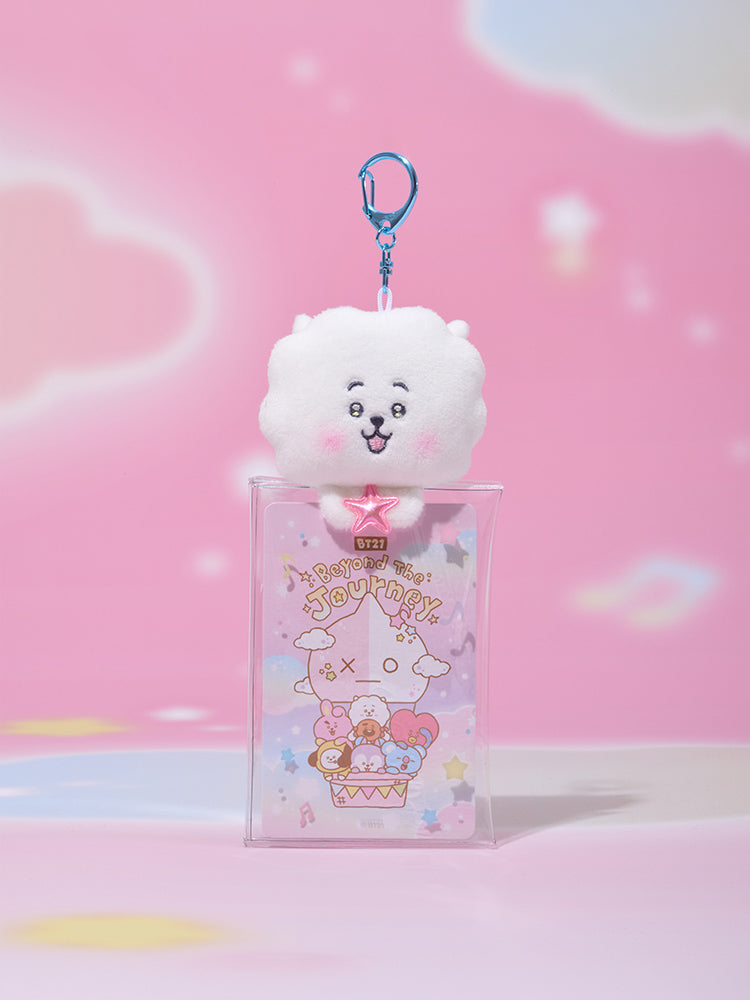 BT21 비욘드 더 저니 투명 인형 파우치 키링