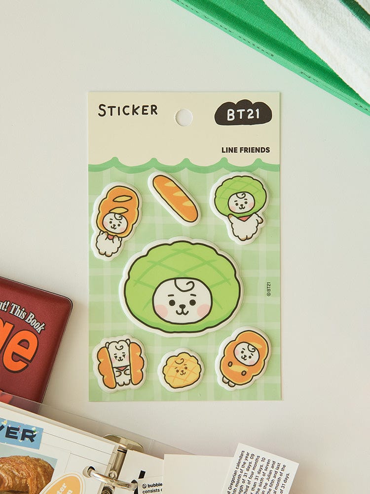 BT21 STICKER/CARD 단품 BT21 RJ 베이비 베이커리 스티커