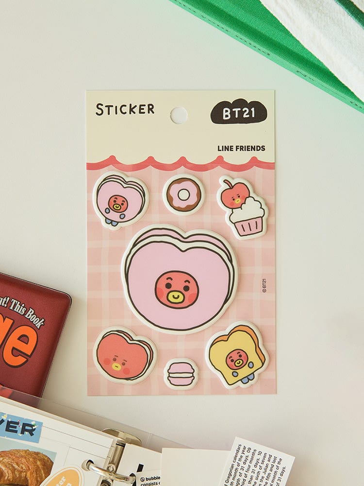 BT21 STICKER/CARD 단품 BT21 TATA 베이비 베이커리 스티커