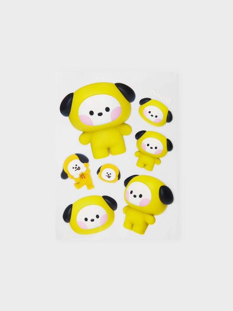 BT21 STICKER/CARD CHIMMY [패밀리세일] BT21 CHIMMY 빅앤타이니 리무버블 스티커