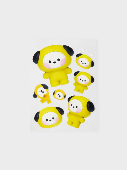 BT21 STICKER/CARD CHIMMY [패밀리세일] BT21 CHIMMY 빅앤타이니 리무버블 스티커