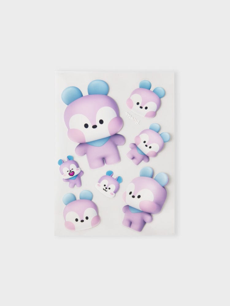 BT21 STICKER/CARD MANG [패밀리세일] BT21 MANG 빅앤타이니 리무버블 스티커