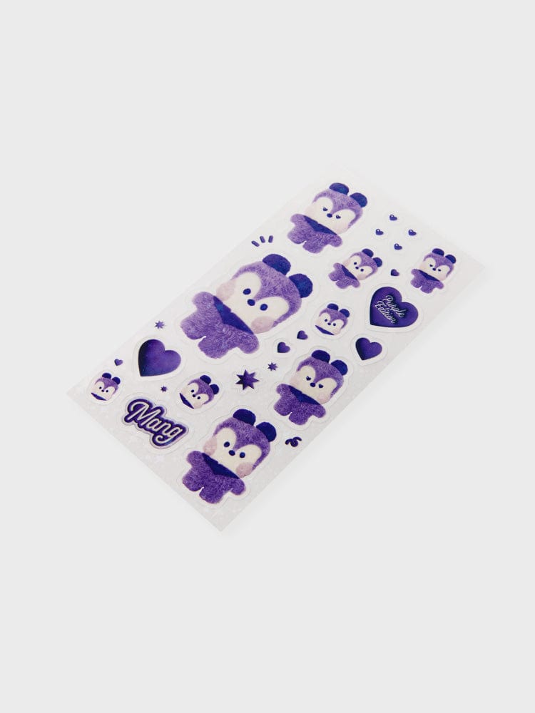 BT21 STICKER/CARD MANG 라인프렌즈 BT21 MANG Purple of Wish Edition 미니니 스티커