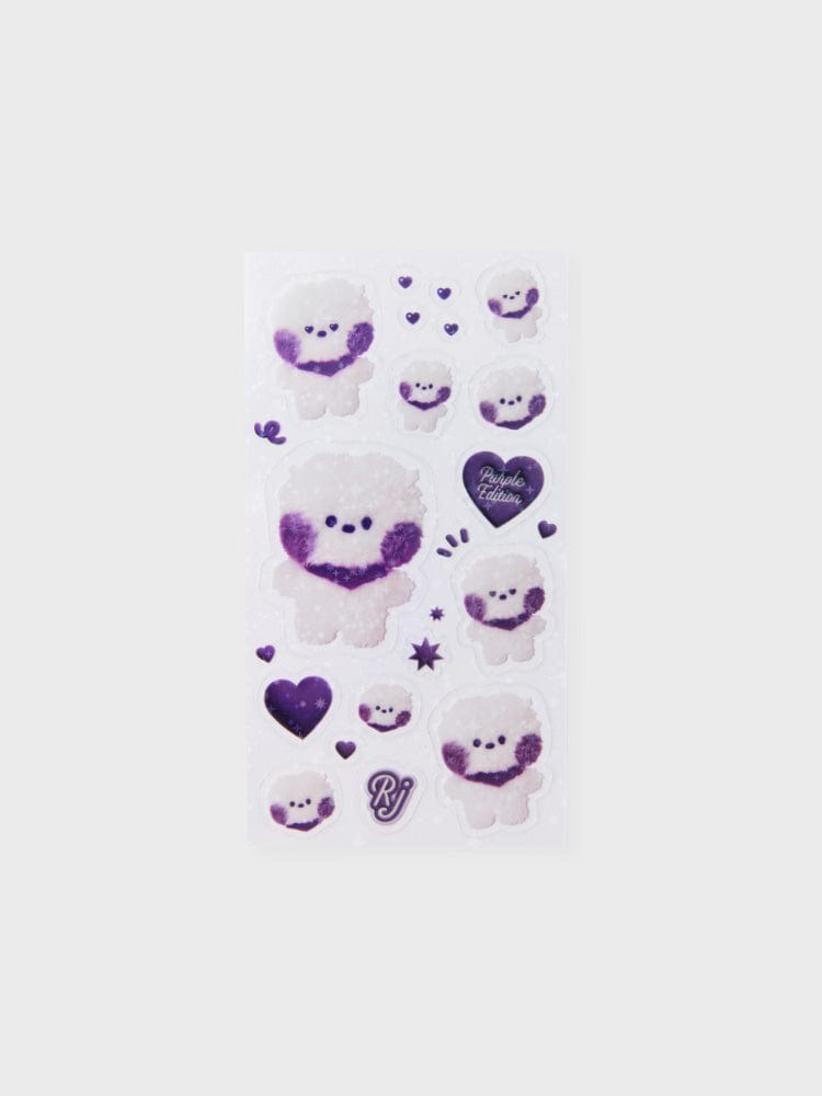 BT21 STICKER/CARD RJ [패밀리세일] BT21 RJ Purple of Wish Edition 미니니 스티커