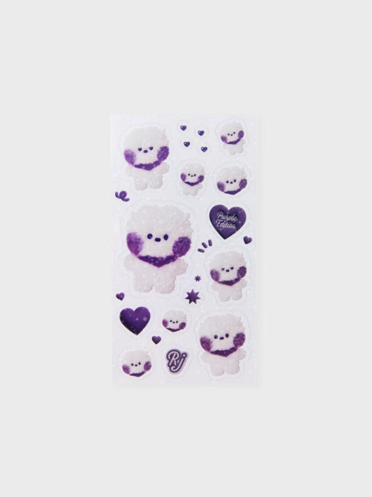BT21 STICKER/CARD RJ [패밀리세일] BT21 RJ Purple of Wish Edition 미니니 스티커