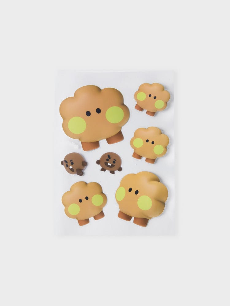 BT21 STICKER/CARD SHOOKY [패밀리세일] BT21 SHOOKY 빅앤타이니 리무버블 스티커