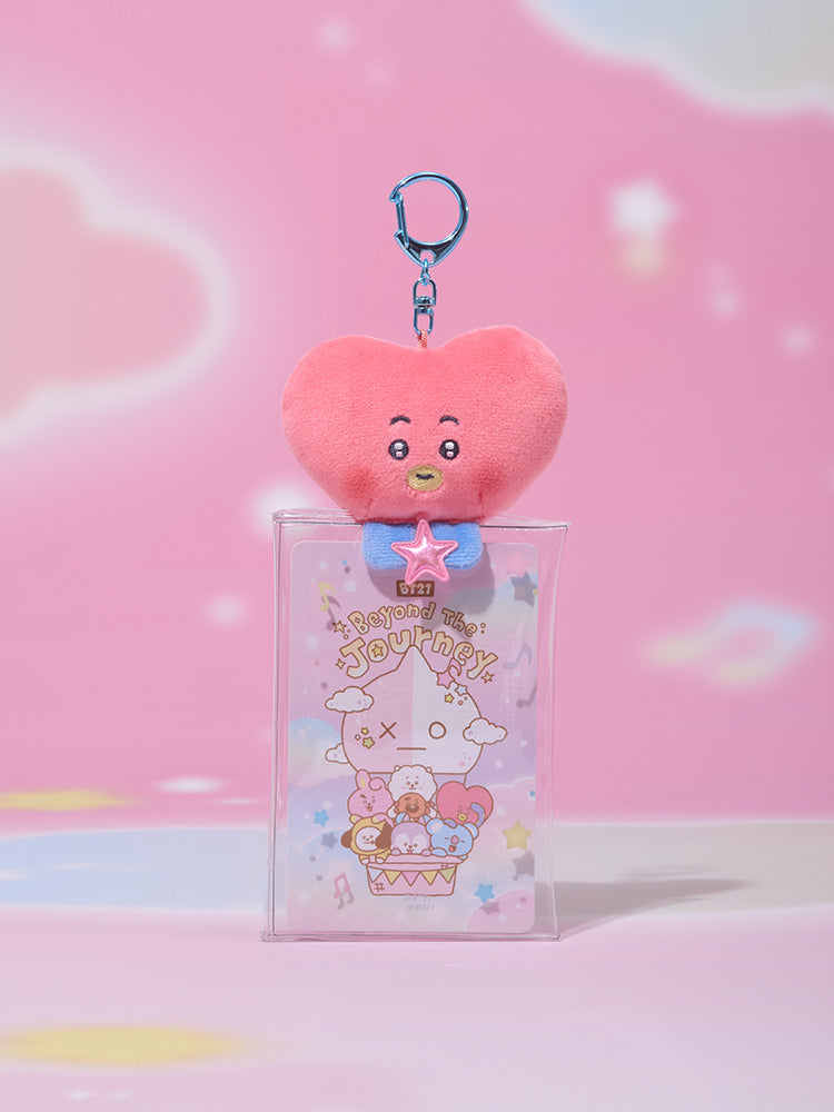 BT21 비욘드 더 저니 투명 인형 파우치 키링