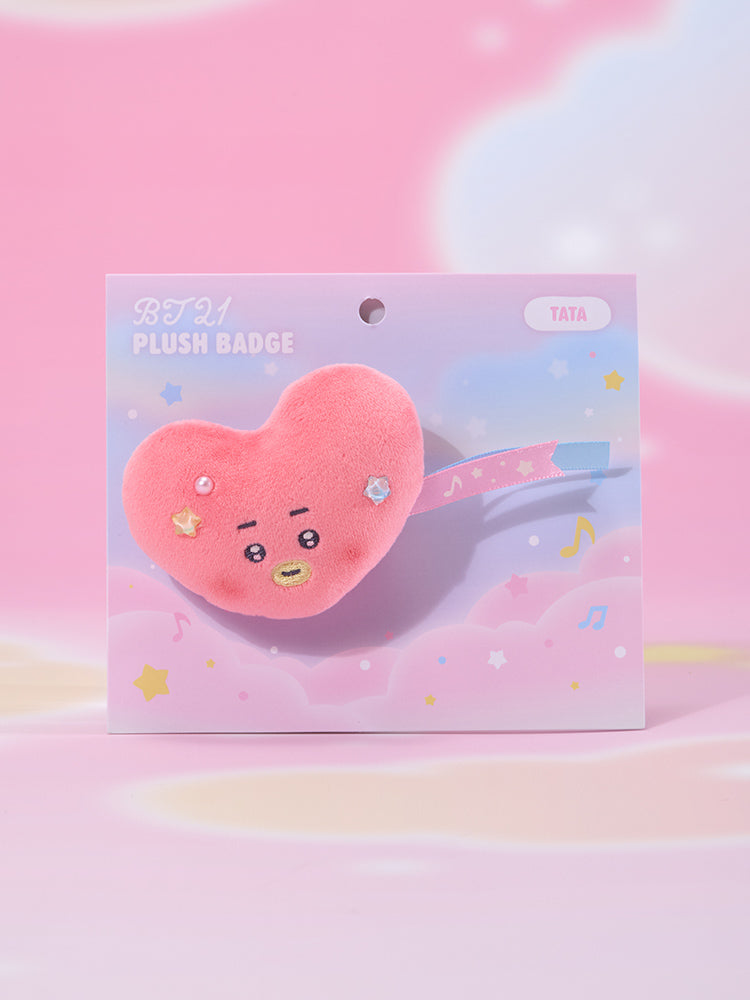 BT21 PLUSH BADGE BEYOND THE JOURNEY