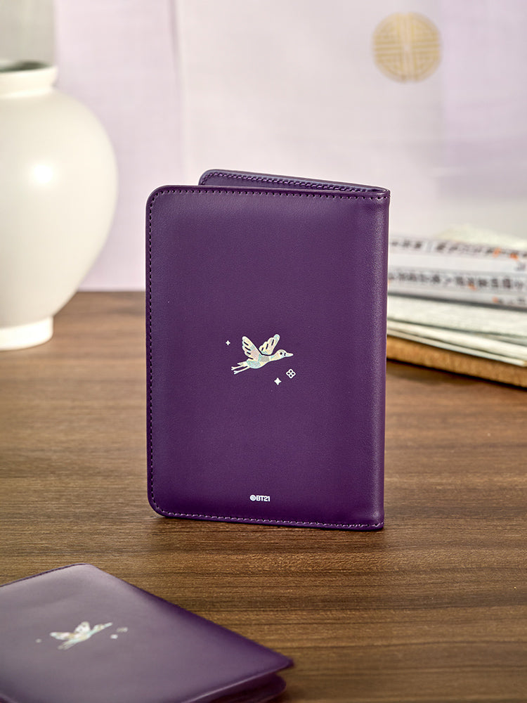 BT21 TRAVEL_ 단품 BT21 CHIMMY 프리미엄 K 에디션 자개 그래픽 여권 케이스