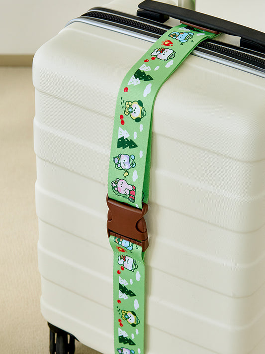 BT21 TRAVEL_ 단품 BT21 미니니 스카웃 캐리어 벨트 (GREEN)