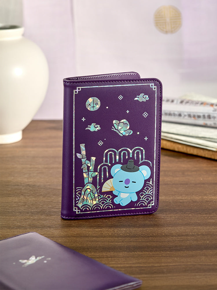 BT21 TRAVEL_ 단품 BT21 KOYA 프리미엄 K 에디션 자개 그래픽 여권 케이스