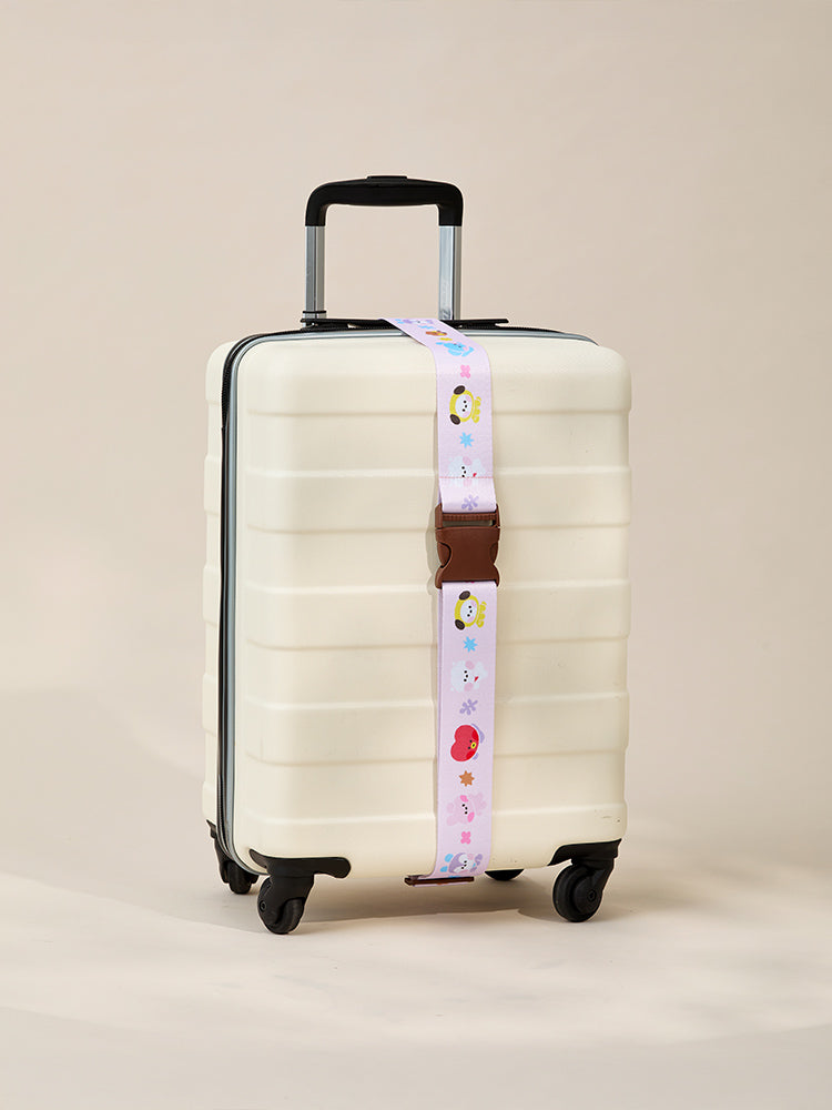 BT21 TRAVEL_ 단품 BT21 미니니 스카웃 캐리어 벨트 (PINK)