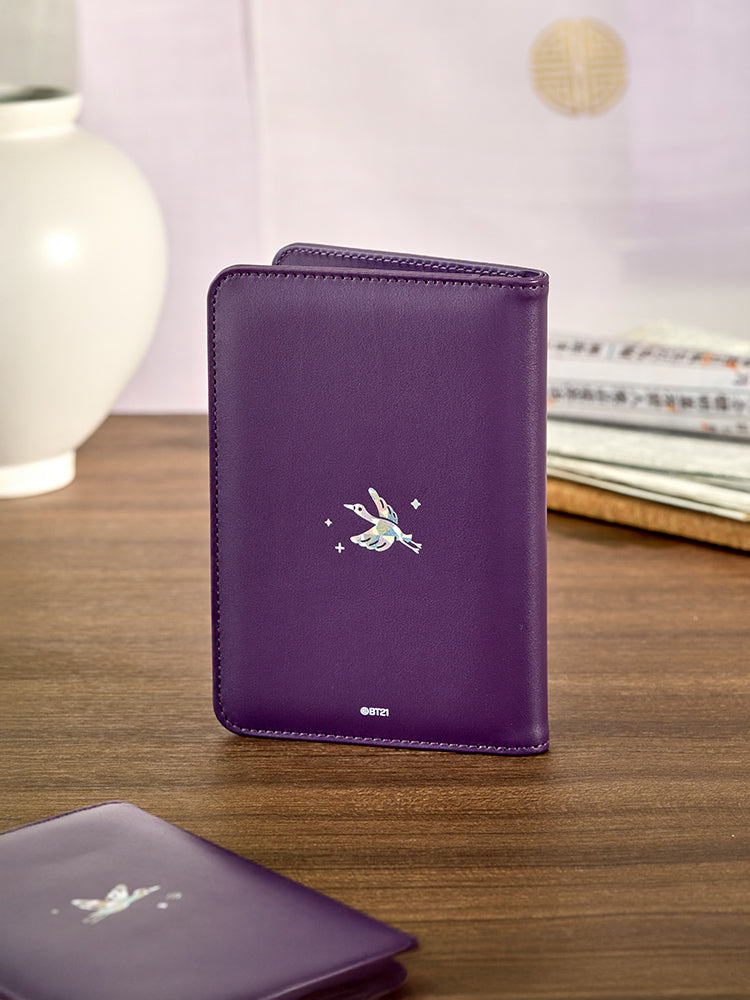 BT21 TRAVEL_ 단품 BT21 RJ 프리미엄 K 에디션 자개 그래픽 여권 케이스