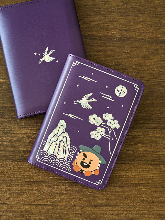 BT21 TRAVEL_ 단품 BT21 SHOOKY 프리미엄 K 에디션 자개 그래픽 여권 케이스