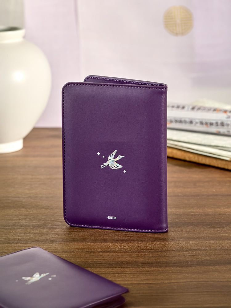 BT21 TRAVEL_ 단품 BT21 SHOOKY 프리미엄 K 에디션 자개 그래픽 여권 케이스