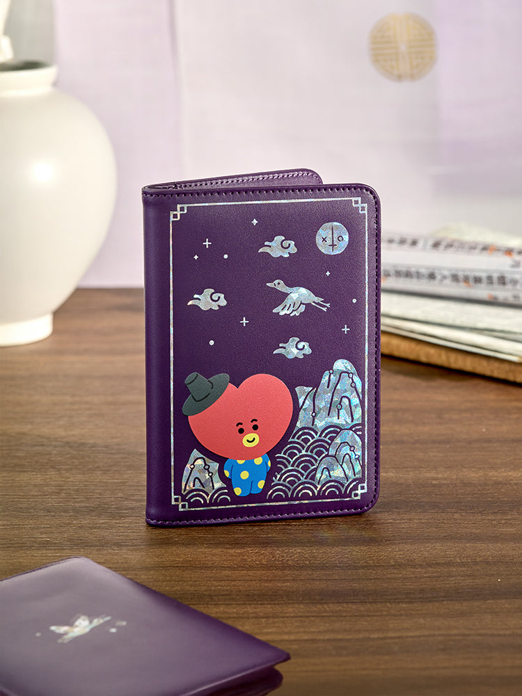 BT21 TRAVEL_ 단품 BT21 TATA 프리미엄 K 에디션 자개 그래픽 여권 케이스