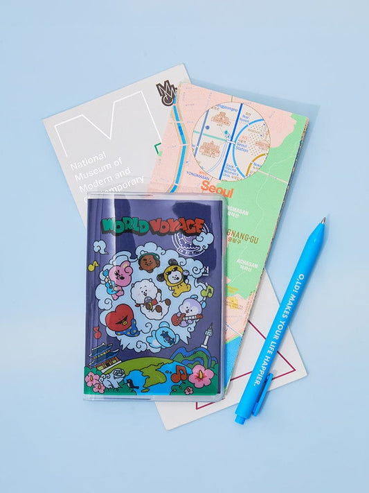BT21 TRAVEL_ 여권 케이스 BT21 WORLD VOYAGE 여권 케이스