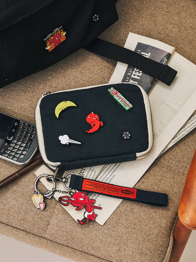 COLLER BAG 단품 [패밀리세일] 꼴레 캔버스 멀티 파우치 미드나잇 네이비