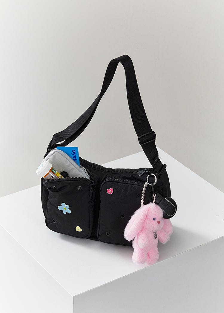 COLLER BAG 단품 꼴레 바디백 쉐이드블랙