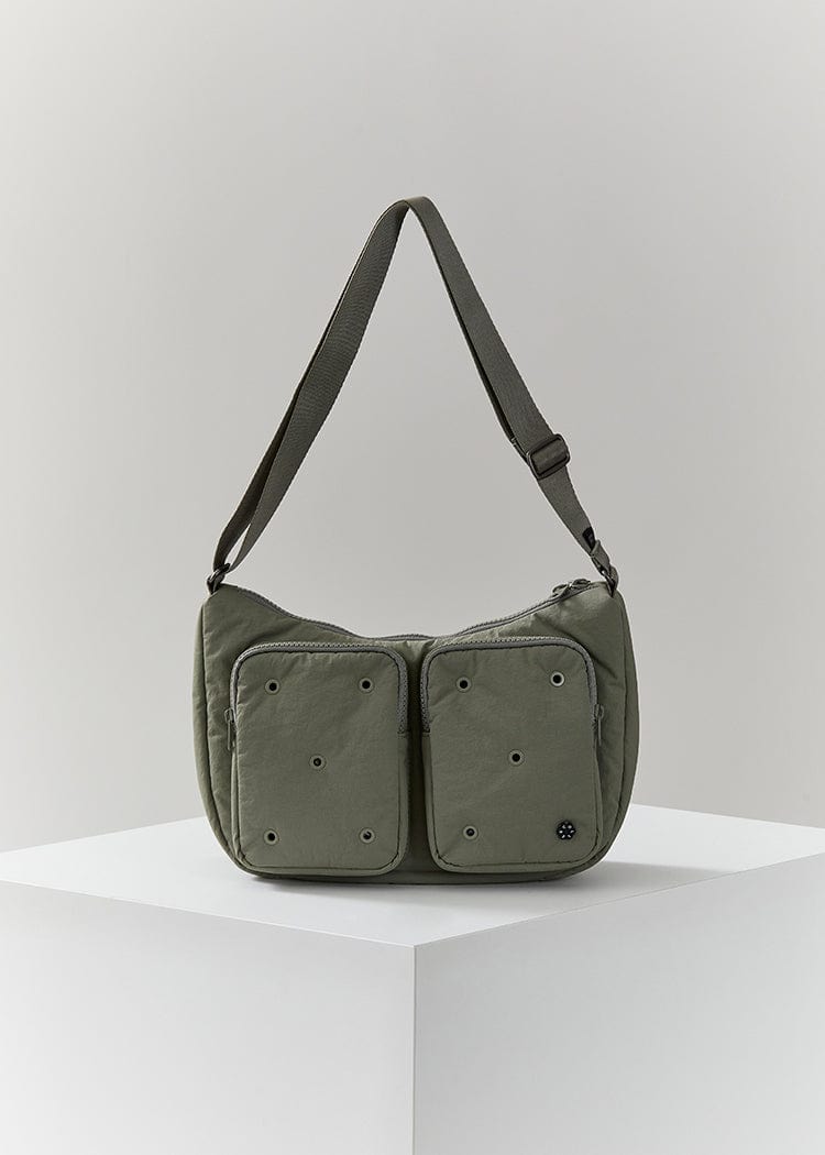 COLLER BAG 단품 꼴레 바디백 모스그린