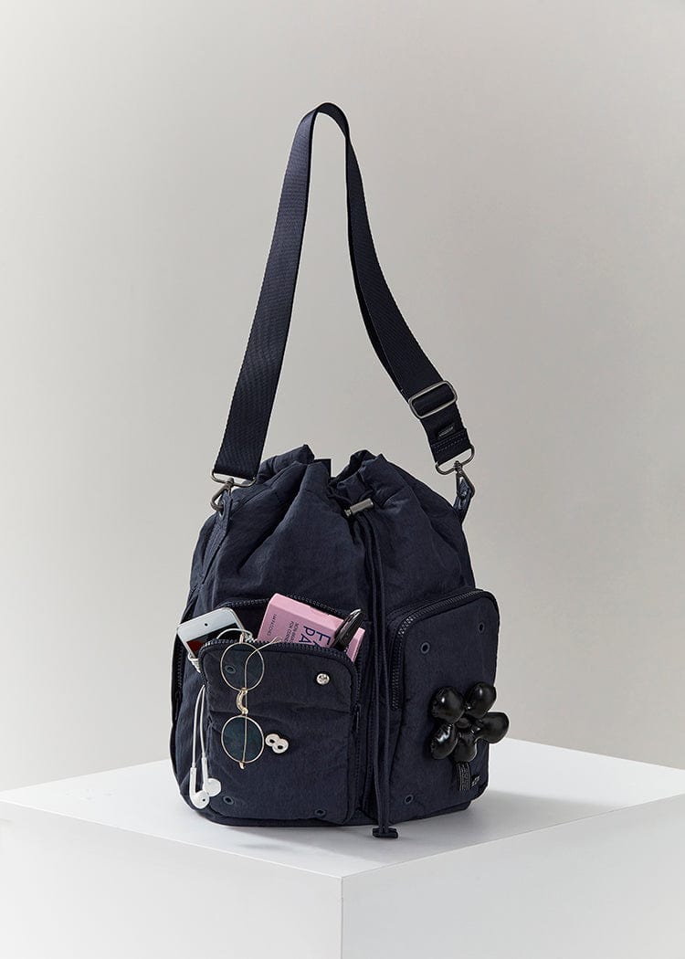 COLLER BAG 단품 꼴레 버킷백 L 미드나잇블루