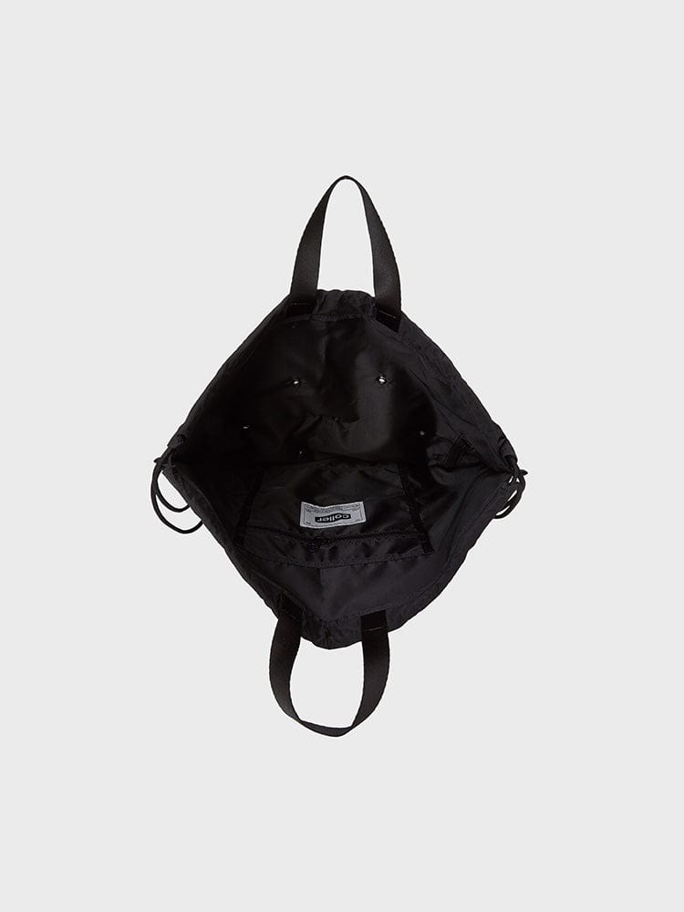 COLLER BAG BLACK 꼴레 드로우 스트링백 쉐이드 블랙