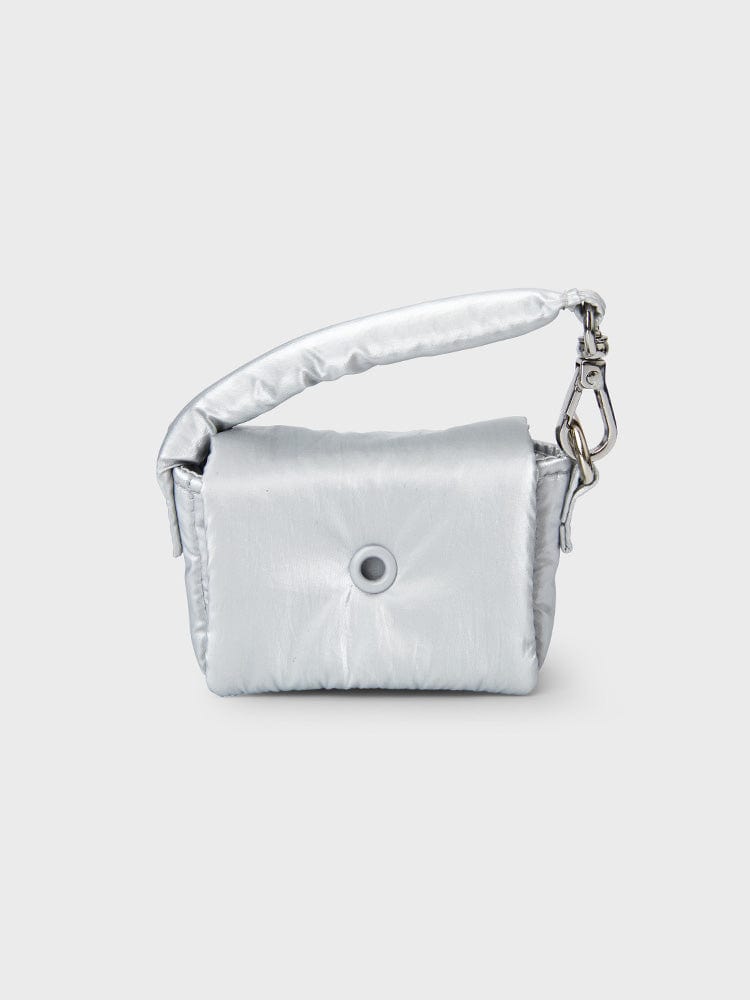 COLLER BAG GRAY [팸세제외] 꼴레 미니 쁘띠 키링 파우치 펄 그레이