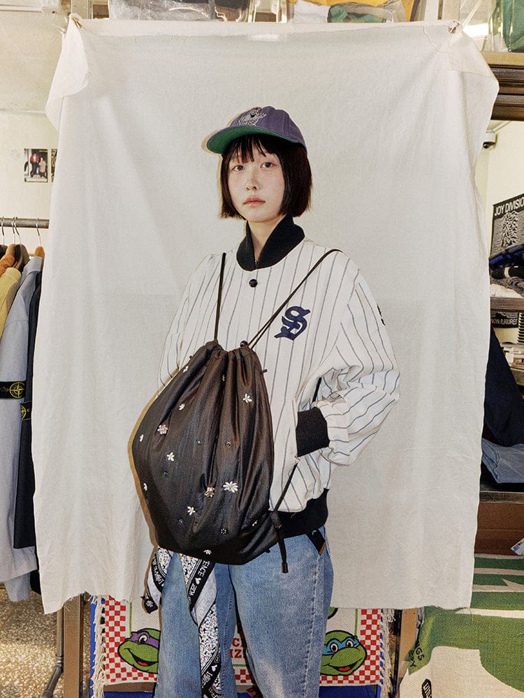 COLLER BEAUTY/ACC_ 스트링백 + 스티콘 세트 [조앤프렌즈 에디션] 꼴레 드로우 스트링백 세트