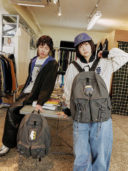 COLLER BEAUTY/ACC_ 백팩 L + 키링, 스티콘 세트 [조앤프렌즈 에디션]  꼴레 백팩 (L) 세트