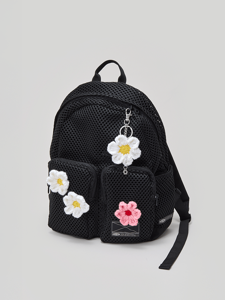 COLLER BEAUTY/ACC_ M (SHADE BLACK) 꼴레 메쉬 백팩 (M) 쉐이드 블랙