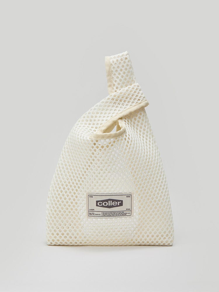 COLLER MESH MINI TOTE BAG OAT CREAM