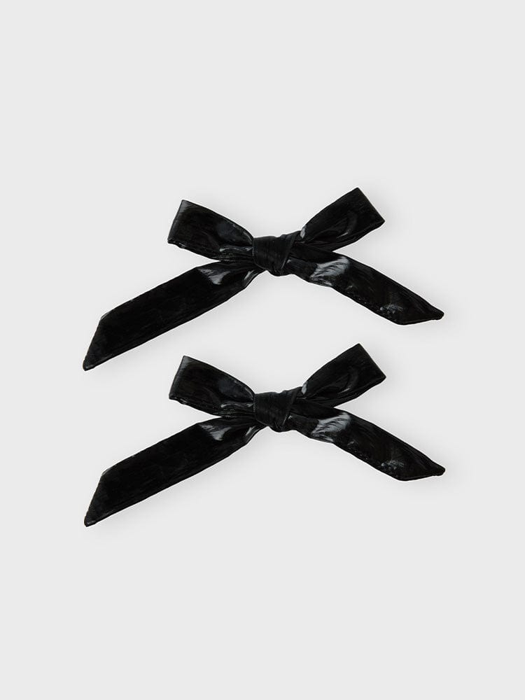 COLLER BEAUTY/ACC BLACK [팸세제외] 꼴레 리본 패딩 스티콘 오닉스 블랙 (2개입)