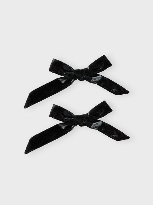 COLLER BEAUTY/ACC BLACK [팸세제외] 꼴레 리본 패딩 스티콘 오닉스 블랙 (2개입)