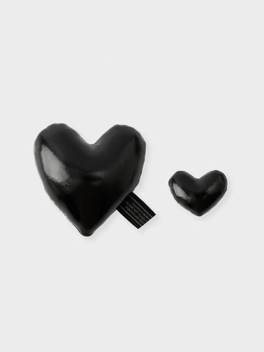 COLLER BEAUTY/ACC BLACK HEART STICON SET [NEW] 라인프렌즈 꼴레 블랙 하트 패딩 스티콘 세트 (2개입)