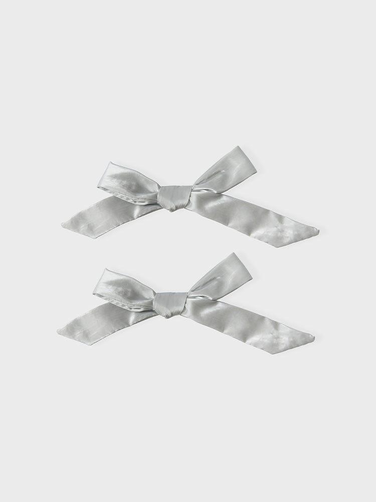 COLLER BEAUTY/ACC GRAY [팸세제외] 꼴레 리본 패딩 스티콘 펄 그레이 (2개입)
