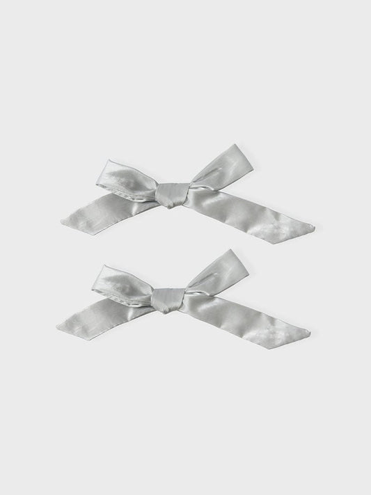 COLLER BEAUTY/ACC GRAY [팸세제외] 꼴레 리본 패딩 스티콘 펄 그레이 (2개입)