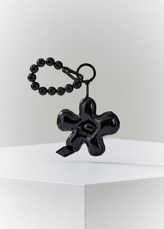 COLLER KEYRING 단품 [팸세제외] 꼴레 멜팅 플라워 패딩 키링 블랙