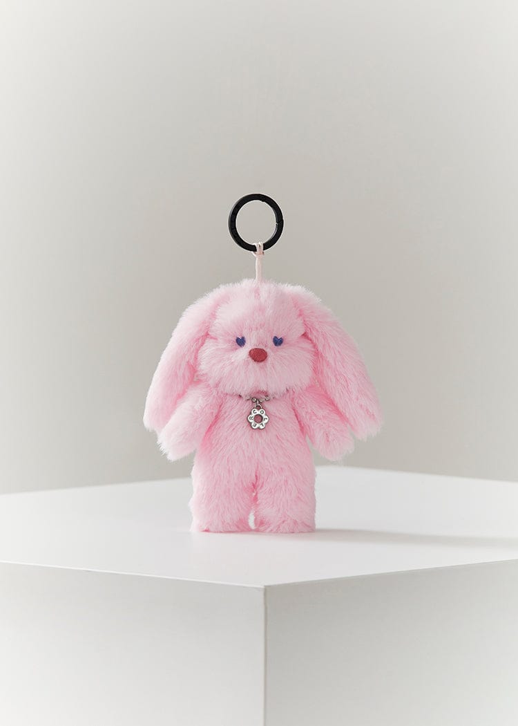 COLLER KEYRING 단품 [팸세제외] 꼴레 퍼리 버니 플러시 키링 핑크