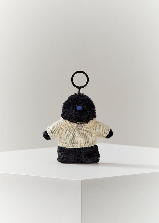 COLLER KEYRING 단품 [팸세제외] 꼴레 처비 퍼리 플러시 키링 블랙