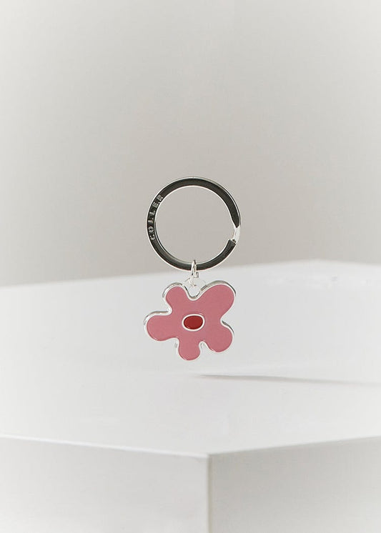 COLLER KEYRING 단품 [패밀리세일] 꼴레 메탈 멜팅 플라워 키링 핑크