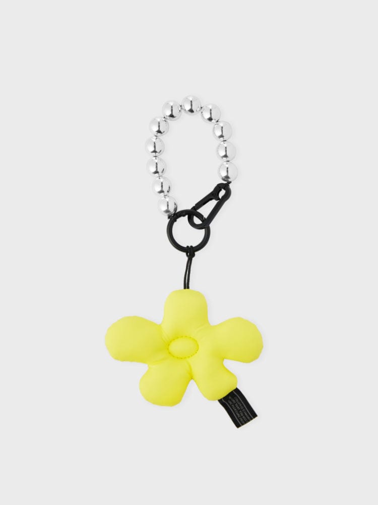 COLLER KEYRING 단품 꼴레 멜팅 플라워 패딩 키링 옐로우