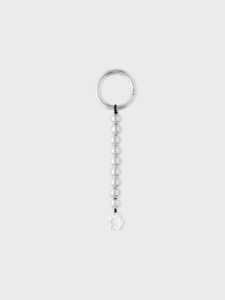 COLLER KEYRING 단품 꼴레 메탈 숏 비즈 키링 실버