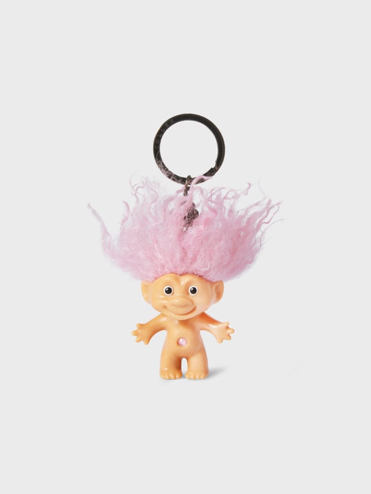 COLLER KEYRING 단품 꼴레 X 굿럭트롤 PVC 피규어 키링 핑크