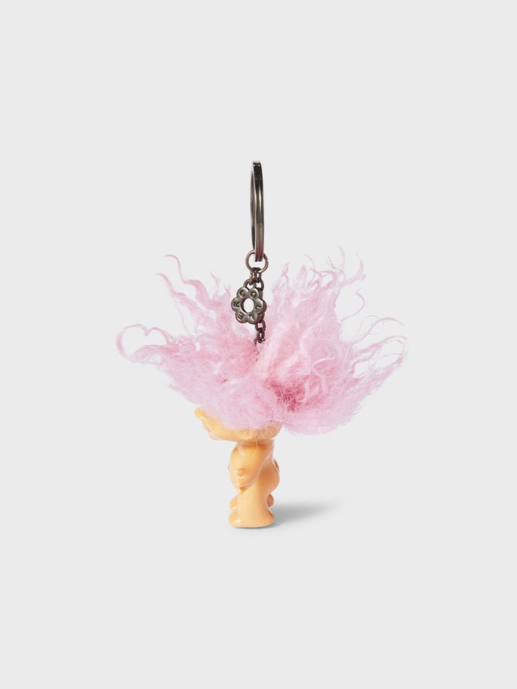 COLLER KEYRING 단품 꼴레 X 굿럭트롤 PVC 피규어 키링 핑크