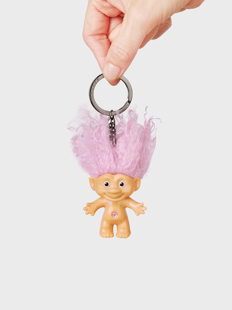 COLLER KEYRING 단품 꼴레 X 굿럭트롤 PVC 피규어 키링 핑크