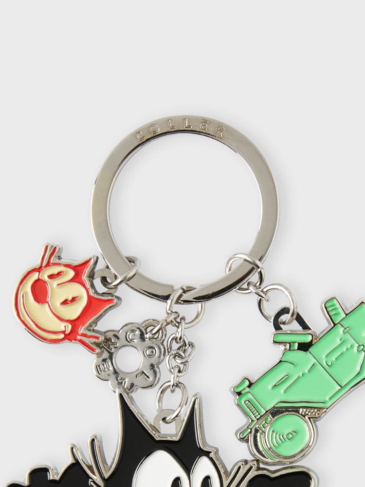 COLLER KEYRING 단품 꼴레 X 펠릭스 더 캣 메탈 키링 VER.1