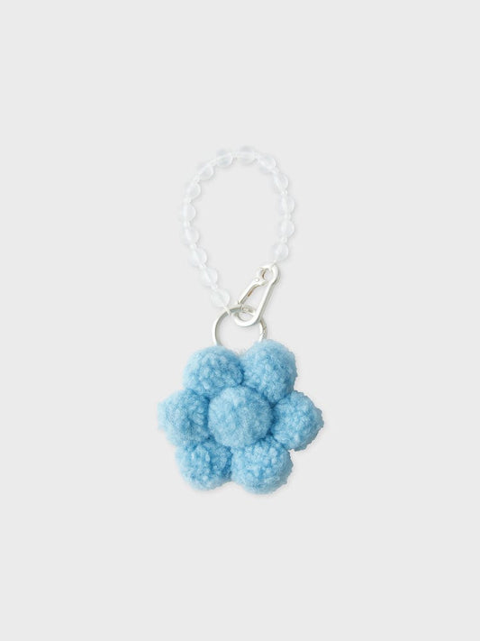 COLLER KEYRING BLUE [팸세제외] 꼴레 플라워 부클 키링 블루