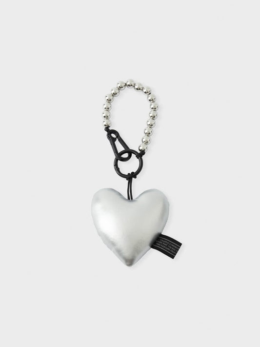 COLLER KEYRING SILVER HEART KEYRING [팸세제외] 꼴레 하트 패딩 키링 실버